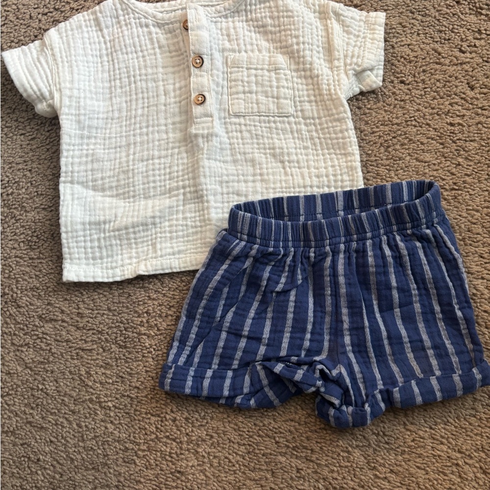 Cat & Jack White and Blue Kids Matching Set